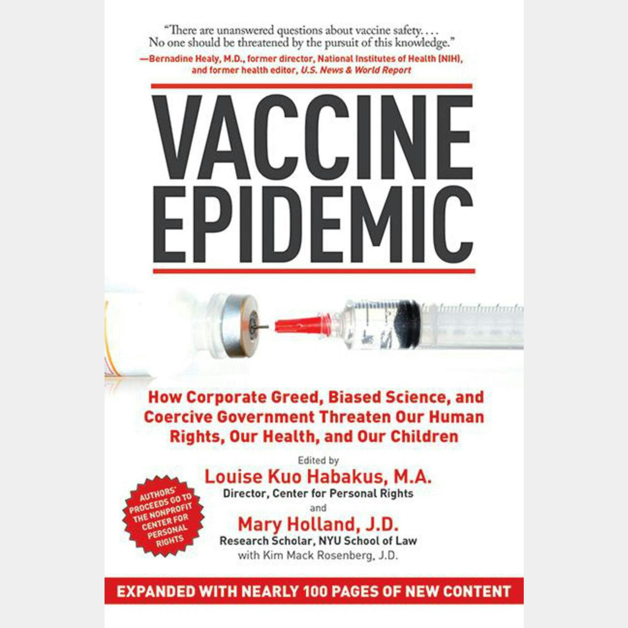 Vaccine Epidemic front cover