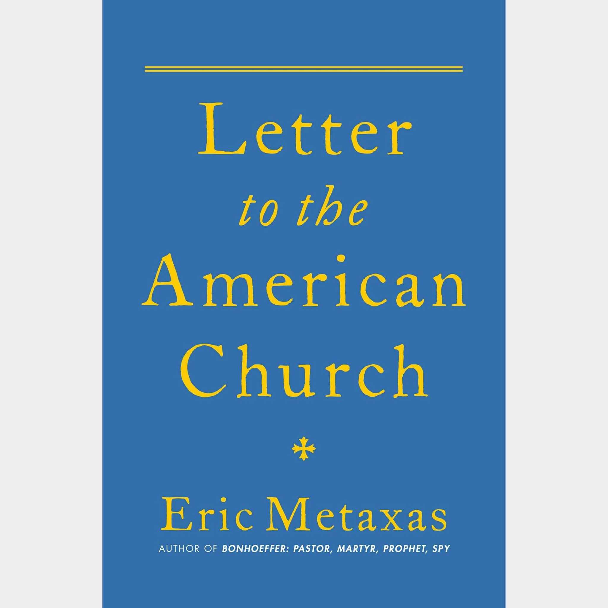 Letter to the American Church front cover