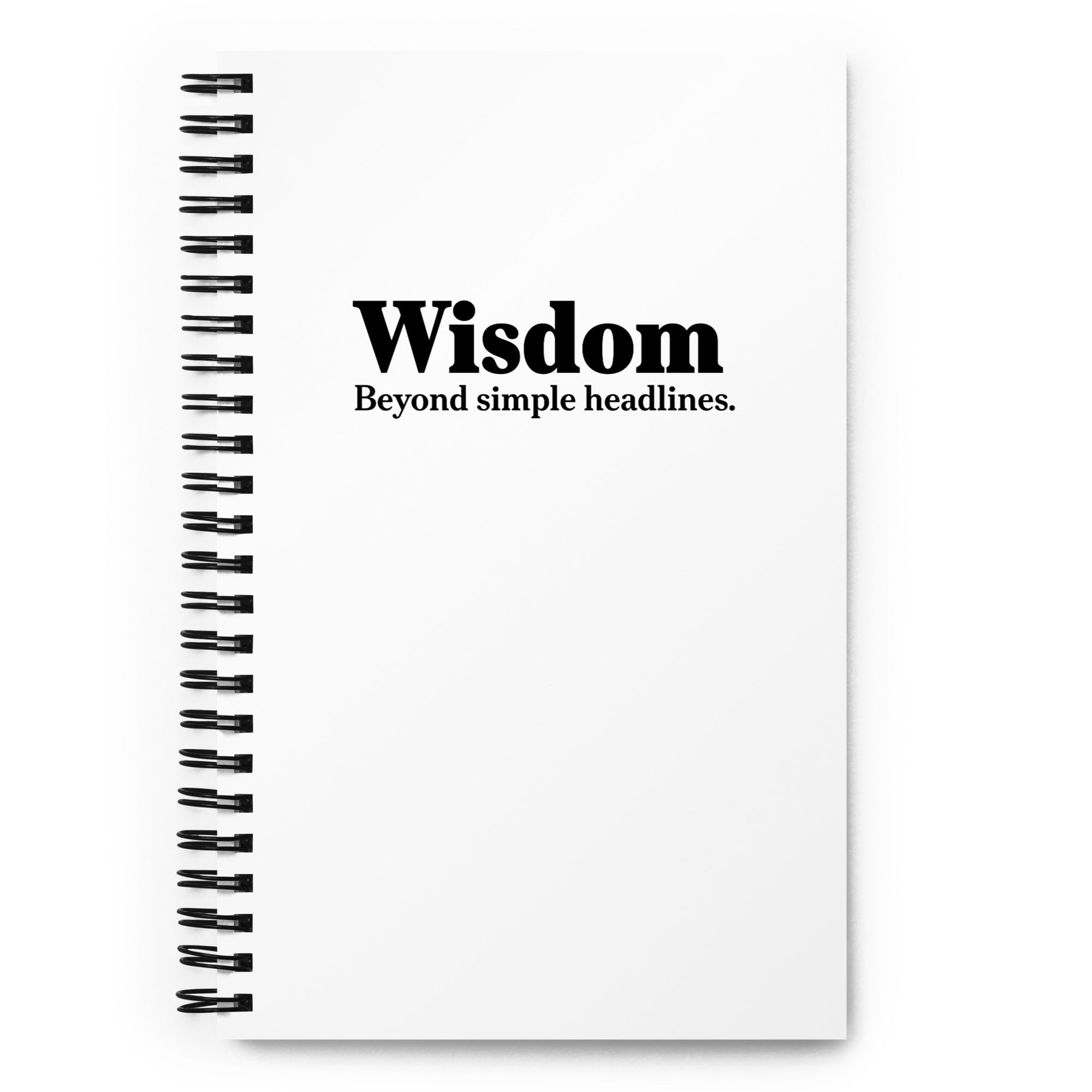 Wisdom Spiral Notebook | Reporter Journal for Daily Writing – The